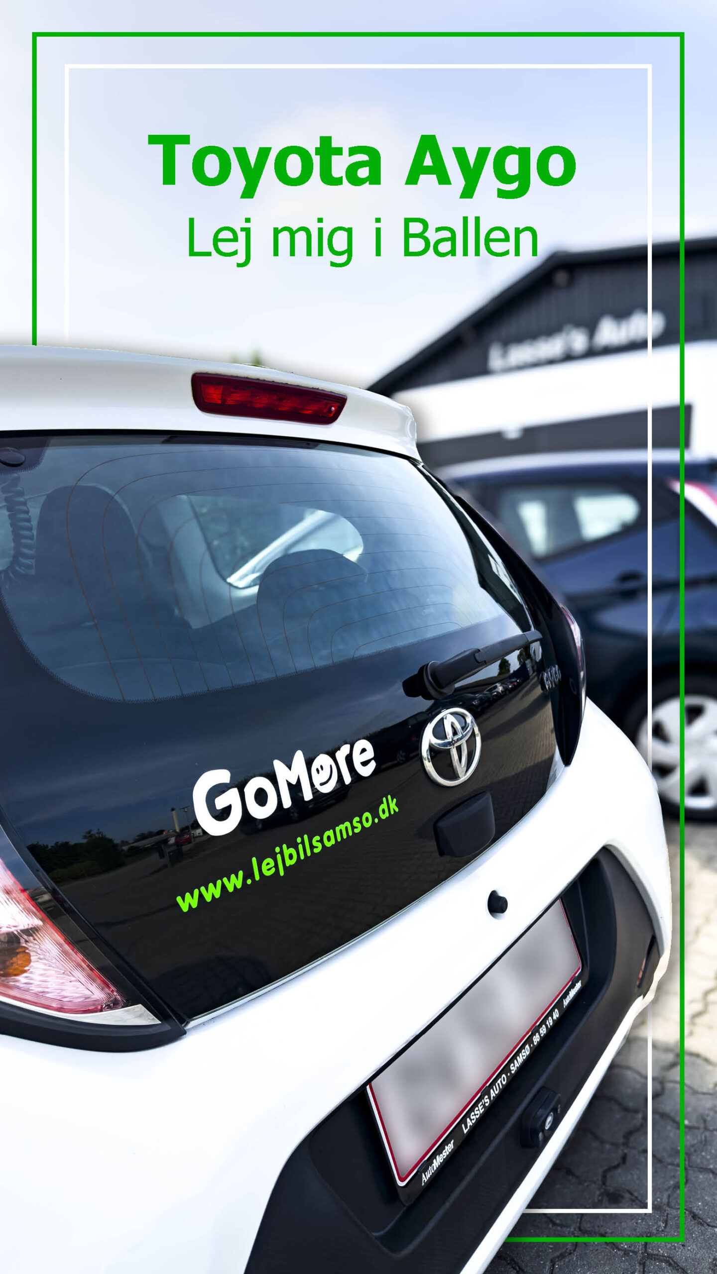 Toyota Aygo lejebil på Samsø