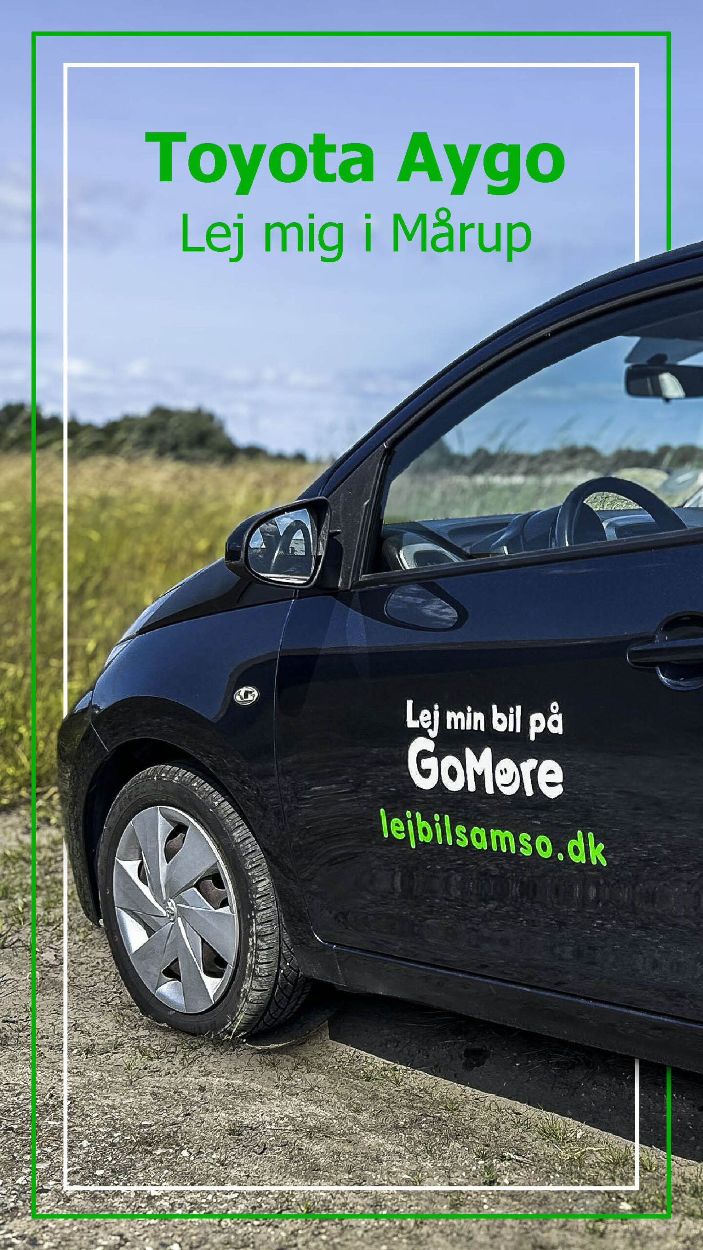 Lej en blå toyota på samsø