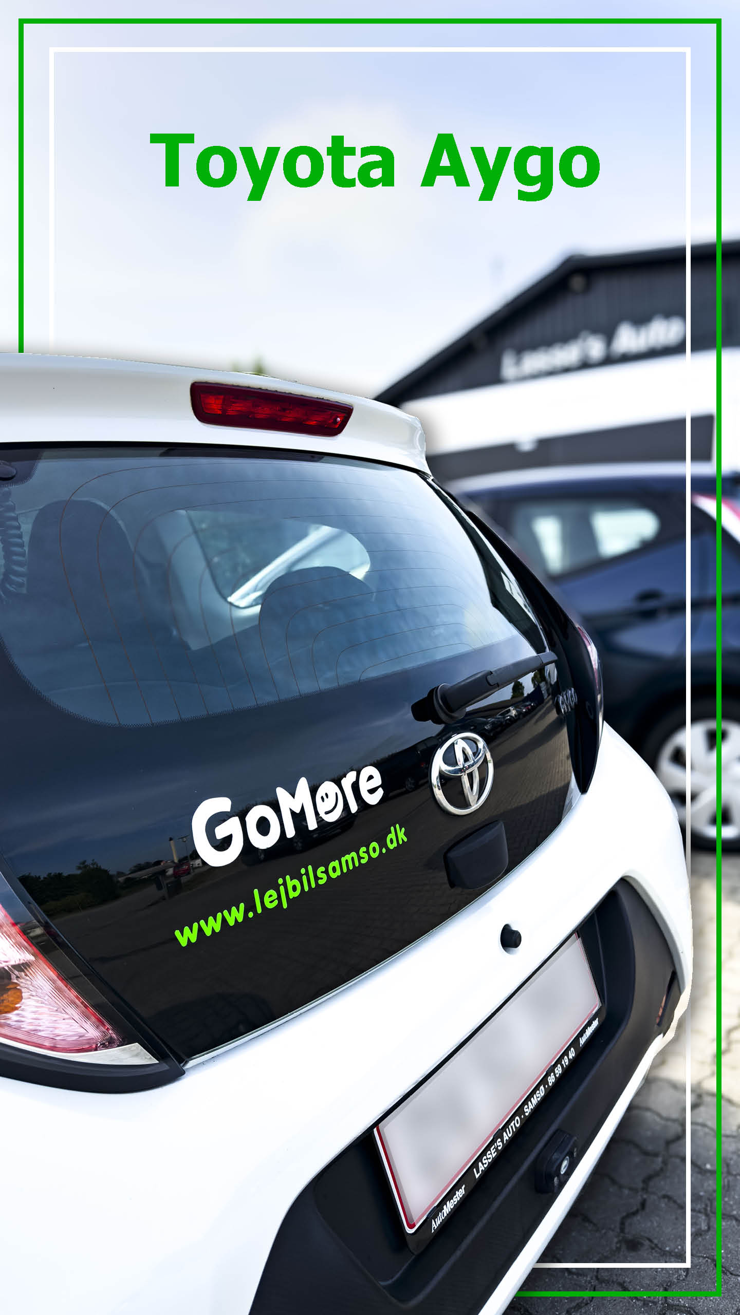 Toyota Aygo lejebil på Samsø