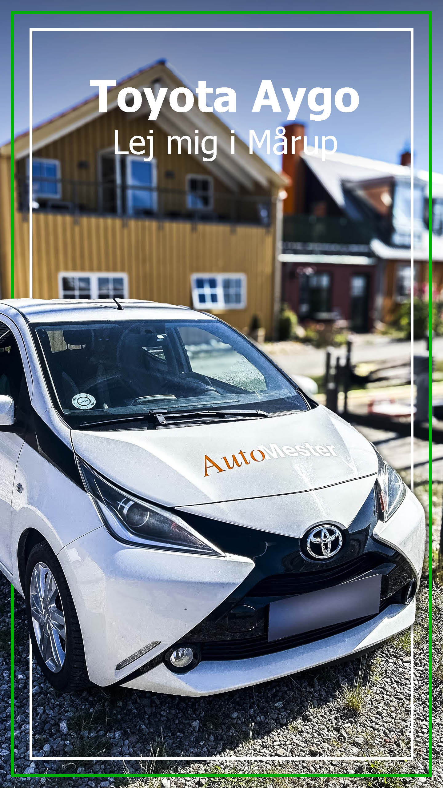 Toyota Aygo lejebil på Samsø